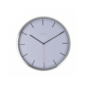 Designové nástěnné hodiny 3071wi Nextime Company White Stripe 35cm
