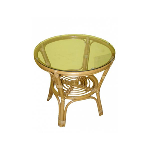 Ratanový obývací stolek BAHAMA - světlý
