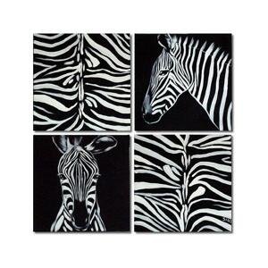Vícedílné obrazy - Zebra