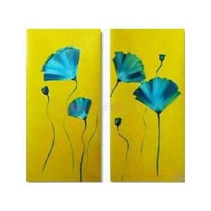 Obrazový set - Modré květiny