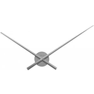 Designové nástěnné hodiny 3118zi Nextime Hands stříbrné 70cm