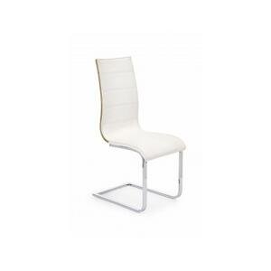 Jídelní židle K104 sonoma-bílá