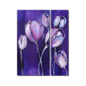 Obrazový set - Fialové květy
