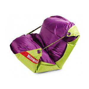 Sedací pytel BeanBag duo-limet-purple