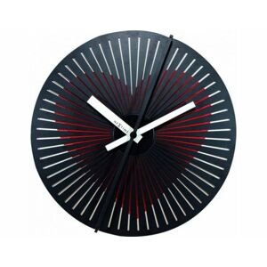 Pohyblivé designové nástěnné hodiny Nextime 3124 Kinegram Heart 30cm