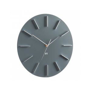 Designové nástěnné hodiny Future Time FT2010GY Round grey 40cm