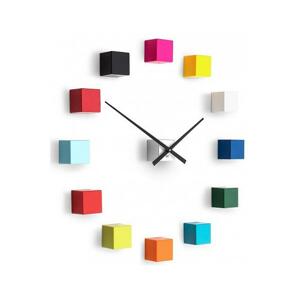 Designové nástěnné nalepovací hodiny Future Time FT3000MC Cubic multicolor