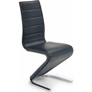 Designová jídelní židle K194 černo-bílá
