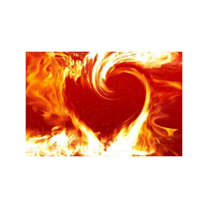 Tištěný obraz - Ohnivé srdce