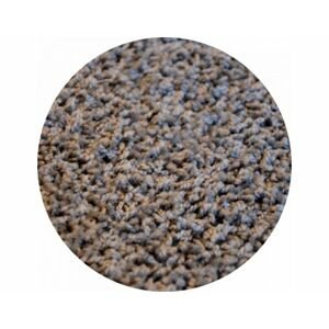 Kusový koberec Color Shaggy šedý, průměr 100 cm