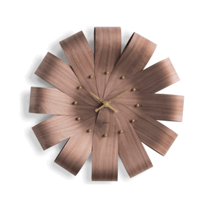 Designové nástěnné hodiny Nomon Ciclo CING walnut 55cm