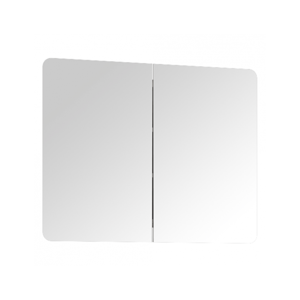 Koupelnová skříňka se zrcadlem LYNATET 160, bílá extra vysoký lesk