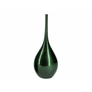 Dekorační váza (11x23x54cm), tmavě zelená