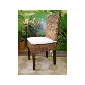 Jídelní židle LENY- banánový list - mahagon