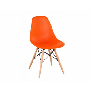 Židle CINKLA 3 NEW, oranžová/buk