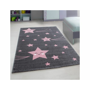 Dětský koberec KIDS 610, růžová