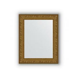 Zrcadlo v rámu, patinovaný zlatý ornament, 64x84 cm