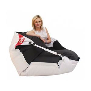 Sedací vak BeanBag duo-white-black