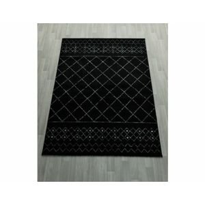 Kusový koberec Lucca 1830/Black, 80x150 cm
