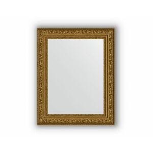 Zrcadlo v rámu, patinovaný zlatý ornament, 54x74 cm