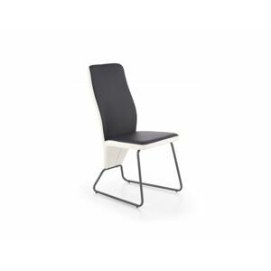Jídelní židle K300, černá/bílá