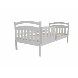 Bílá dětská postel DP 001, 90x200 cm, bez ÚP