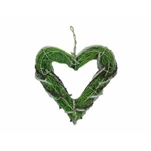 Srdce závěsné zelené v. 25 cm P0030