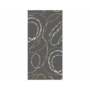 Běhounový šedý koberec Daffi 13002-190 Šířka: 80 cm
