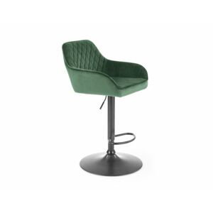 Barová židle H-103 tmavě zelená