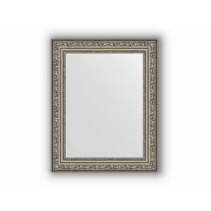 Zrcadlo v rámu, patinovaný stříbrný ornament 56 mm, 40x50cm