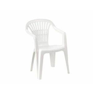 Plastová zahradní židle Lyra bílá