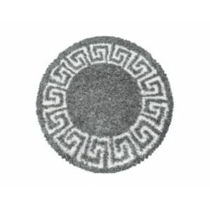 Kusový koberec Hera Shaggy 3301 grey kruh