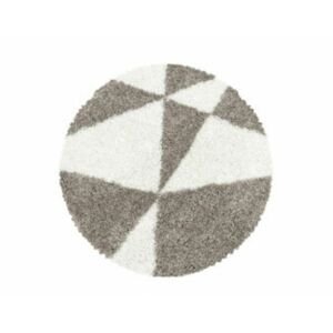 Kusový koberec Tango Shaggy 3101 beige kruh