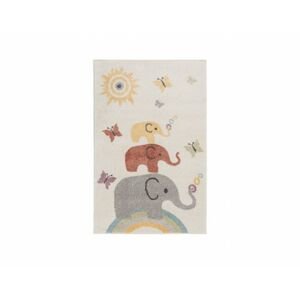 Dětský kusový koberec Bambino Elephants Cream/Multi