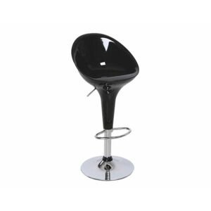 Barová židle ALBA NOVA, chrom / černá