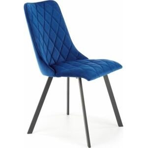 Tmavě modrá jídelní židle K450