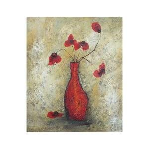 Obraz - Zvadlé červené květy