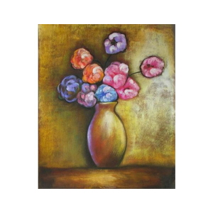 Obraz - Váza s barevnými květy