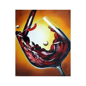 Obraz - Nalévání červeného vína