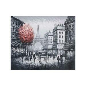 Obraz - Paříž s červeným stromem