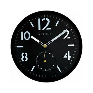 Designové nástěnné hodiny 3050 Nextime Serious black 32cm