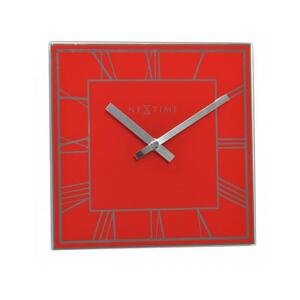 Designové nástěnné hodiny 5184ro Nextime Square 20cm