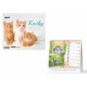 kalendář 2023 stolní mini Kočky 1061376 - MFP Paper s.r.o.