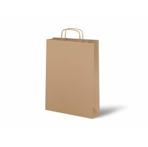 taška papír hnědý s krouceným uchem 26x34x12cm 5251321 - MFP Paper s.r.o.