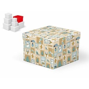 krabice dárková vánoční C-V001-F 18x18x13cm 5370698 - MFP Paper s.r.o.
