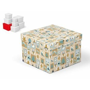 krabice dárková vánoční C-V001-G 20x20x14cm 5370699 - MFP Paper s.r.o.