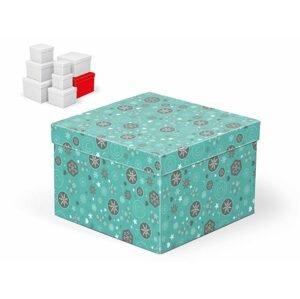 krabice dárková vánoční C-V002-H 22x22x15cm 5370708 - MFP Paper s.r.o.