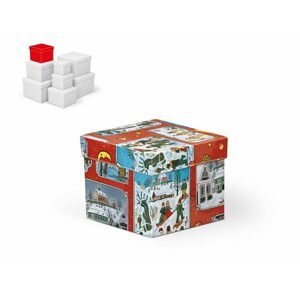 krabice dárková vánoční C-V005-CL 12x12x10cm 5370772 - MFP Paper s.r.o.