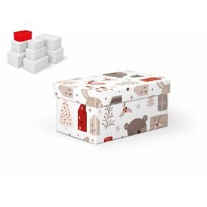 krabice dárková vánoční B-V007-B 18x11x9cm 5370924 - MFP Paper s.r.o.