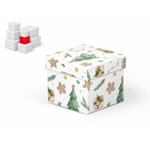 krabice dárková vánoční C-V007-B 10x10x9cm 5370940 - MFP Paper s.r.o.